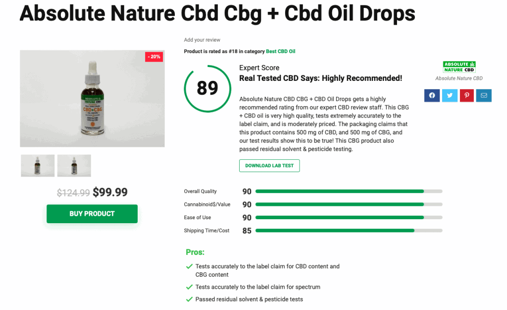 Is ‘Absolute Nature CBD’ Legit? – A Real Tested CBD Brand Spotlight Review