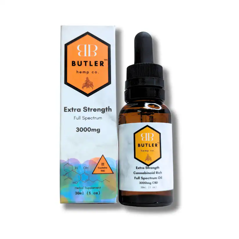 Butler Hemp Co – Extra Strength Full Spectrum 3000mg CBD Oil Featured Image
