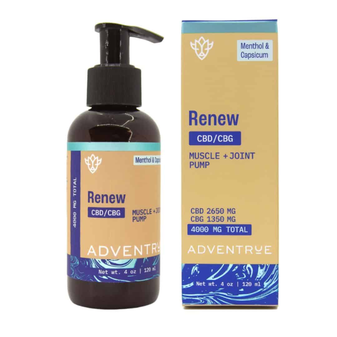 AdvenTrue Renew CBD/CBG Muscle + Joint Pump Featured Image