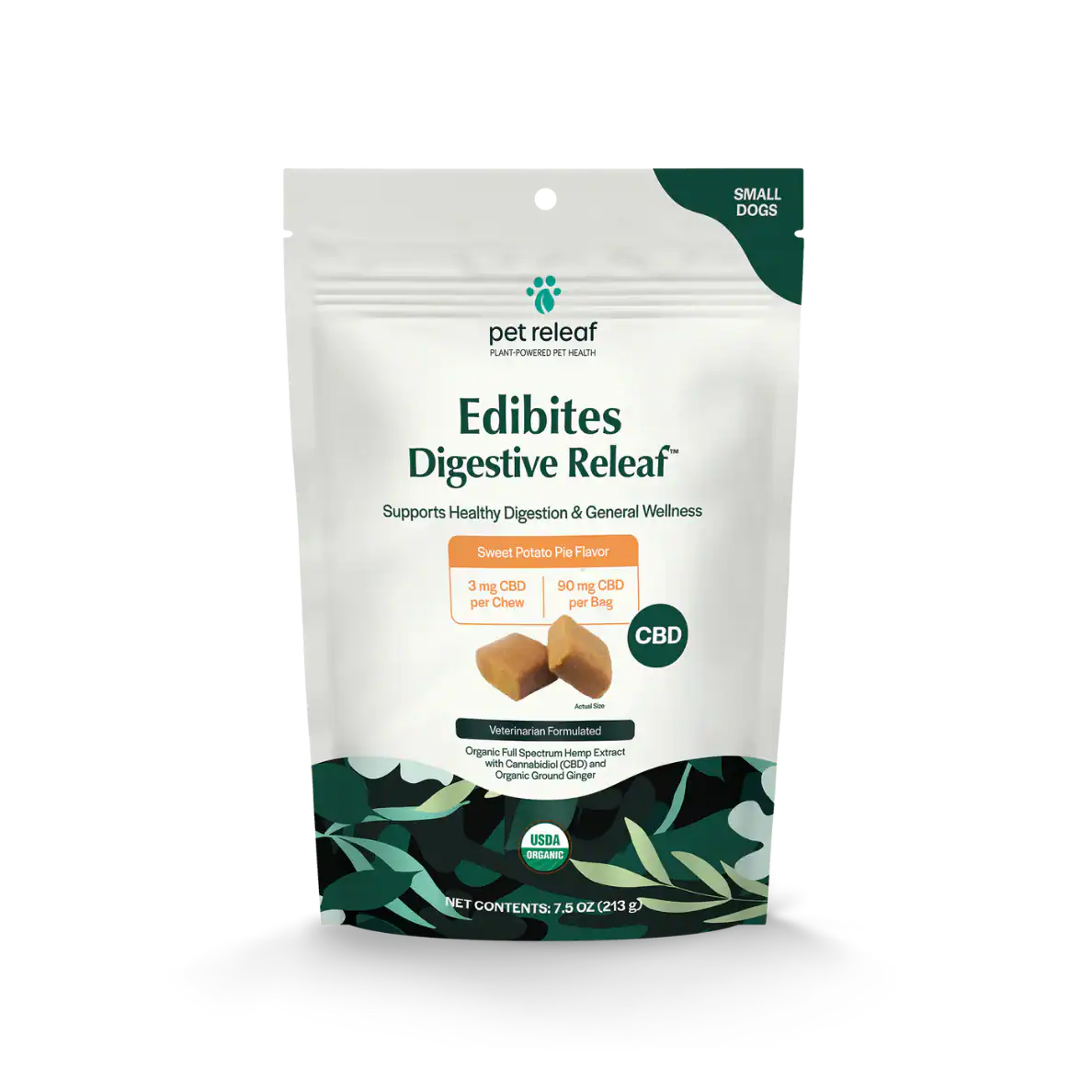 Pet Releaf – Digestive Releaf CBD Edibites For Dogs – Sweet Potato Featured Image