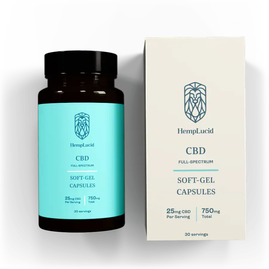 HempLucid – Organic Full-Spectrum CBD – SoftGel Capsules Featured Image