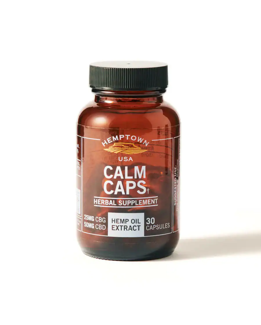 Hemptown Naturals – CBD CBG “Calm Caps” Capsules 😌 Featured Image