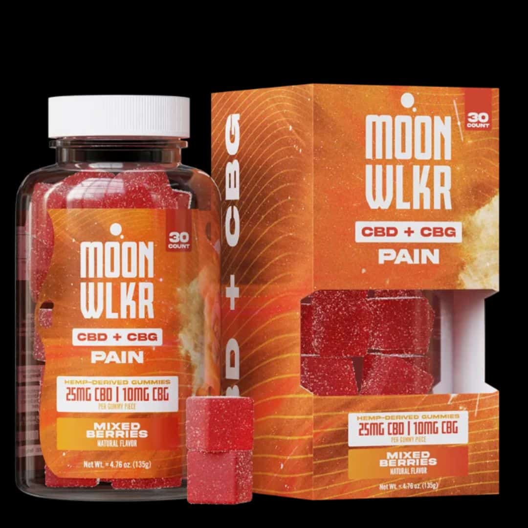 MoonWlkr CBD:CBG Pain Relief Gummies – Mixed Berry Featured Image