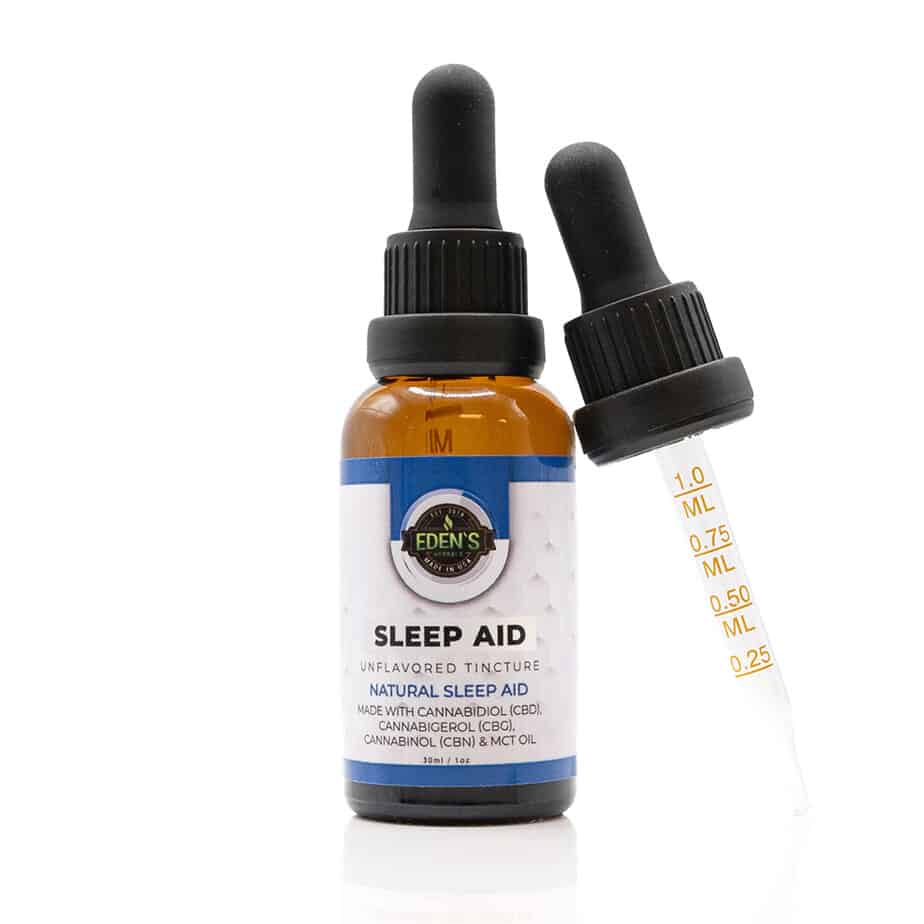 Eden’s Herbals Sleep Aid Oil Tincture CBD CBG CBN 1500 mg Featured Image