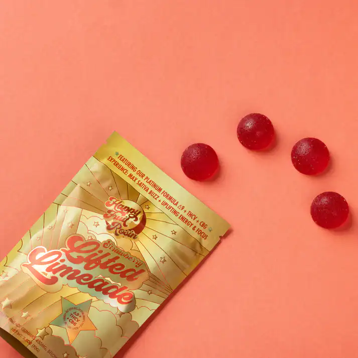 Happy Fruit Delta – Strawberry Limeade Gummies Featured Image