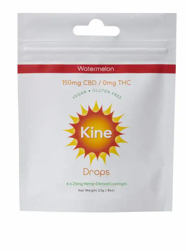 Kine – Watermelon CBD Drops – 25mg Lozenges (150mg/500mg) Featured Image