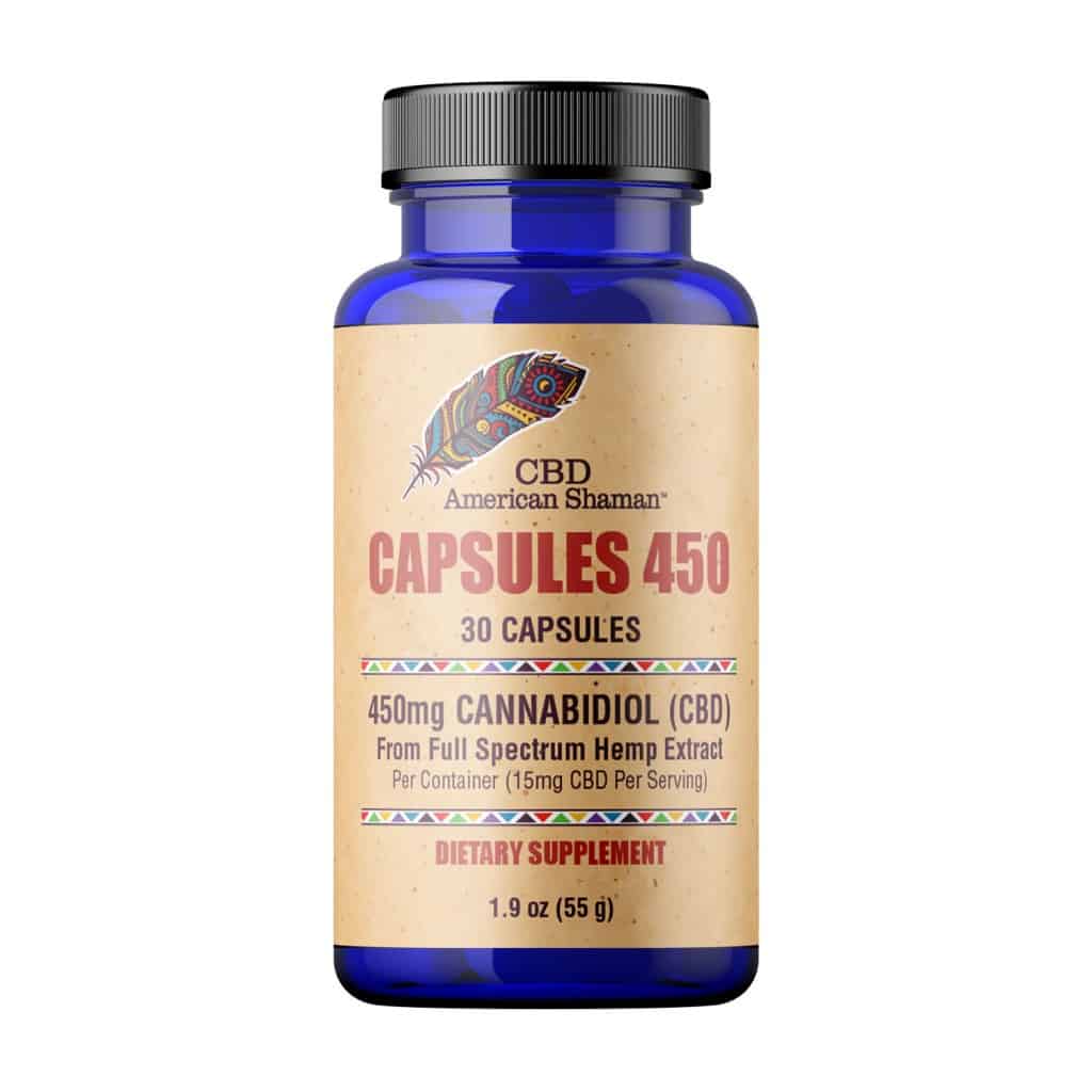 CBD American Shaman – Concentrated CBD Hemp Oil Capsules Featured Image