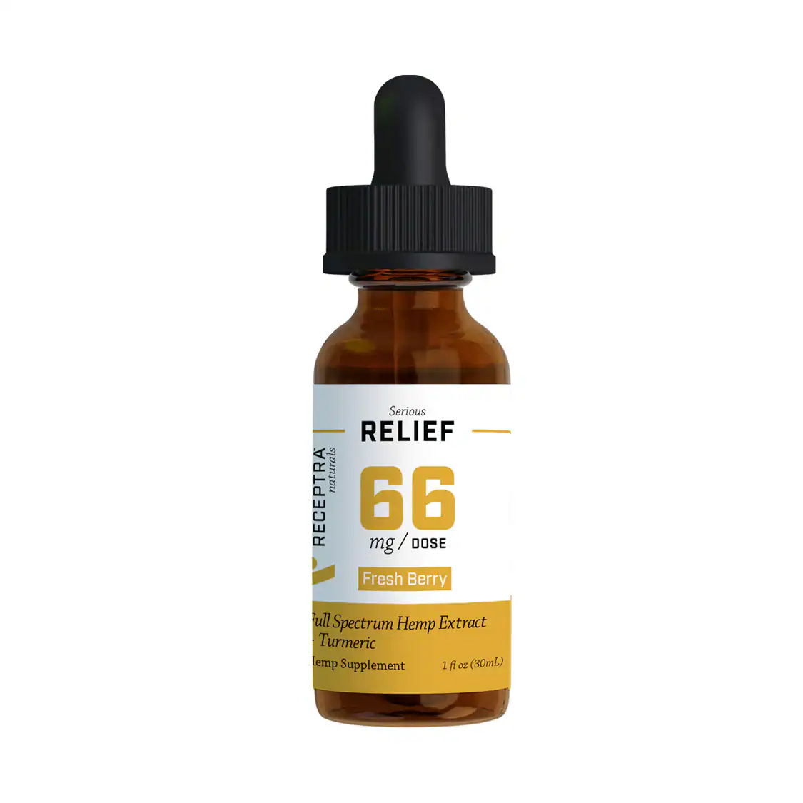 Receptra – Relief + Turmeric CBD Oil 66mg Fresh Berry Featured Image