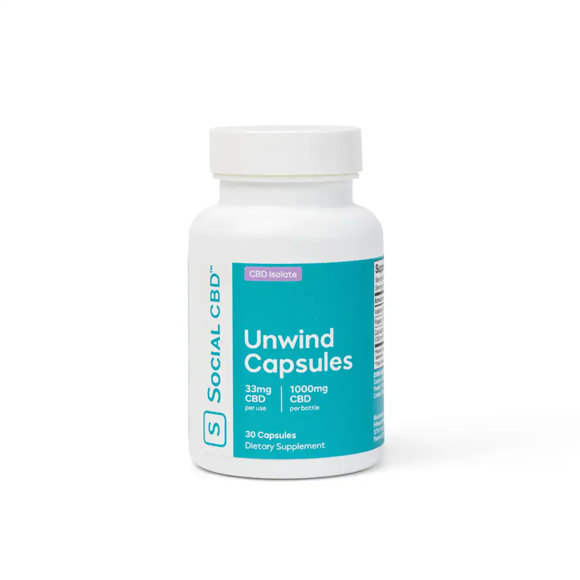 Social CBD – Unwind CBD Gel Capsules – 30 Count Featured Image