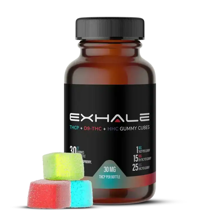 Exhale Wellness – D9 + HHC + THC-P Gummies